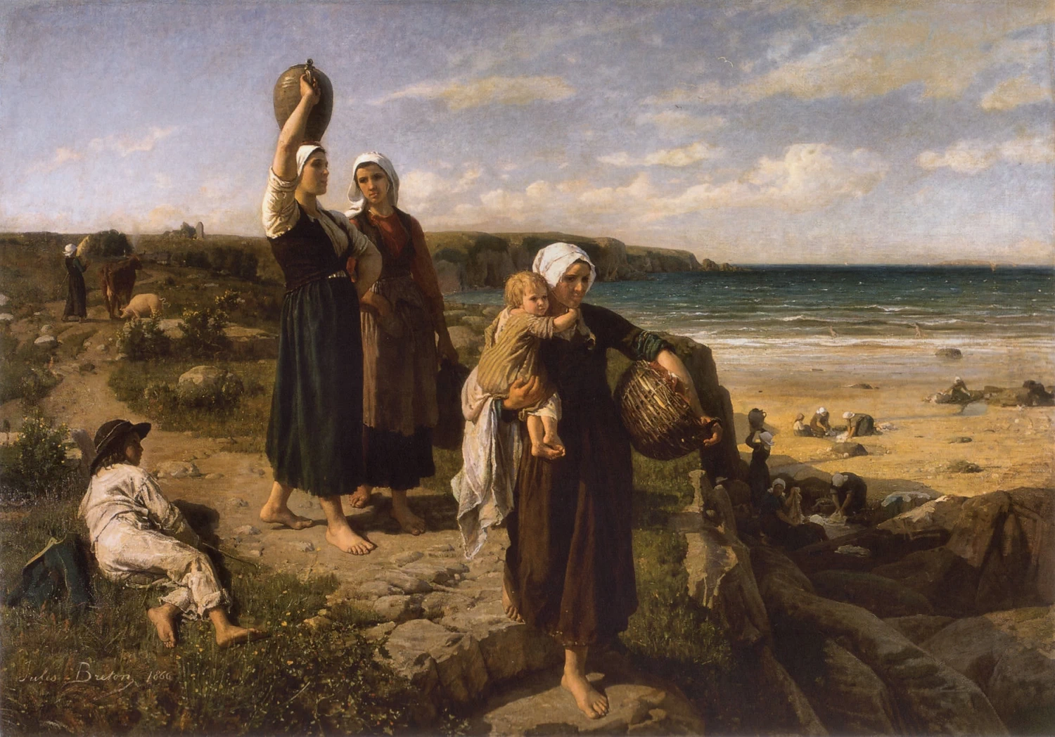 La fonte in riva al mare, 1866